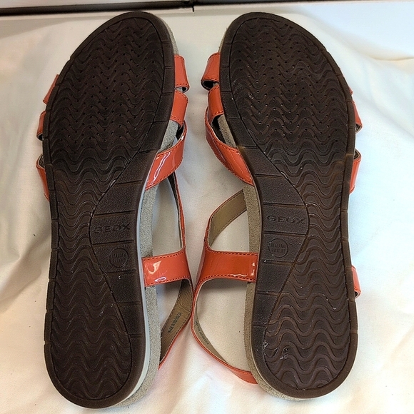 Geox Respira Italian Patent Leather Formosa Sandals Size 8 NWOB - Picture 5 of 8